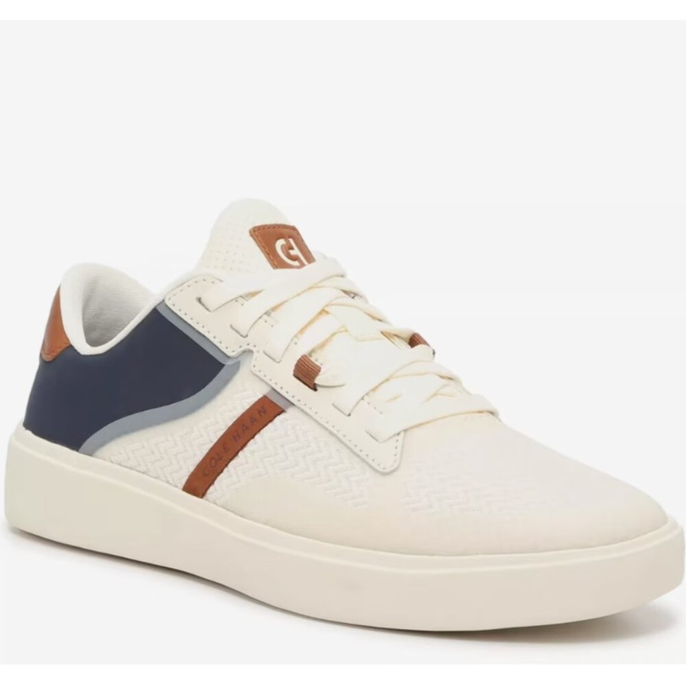 Cole Haan Grand Crosscourt Winner Sneaker, Men's 10.5, Ivory/Navy